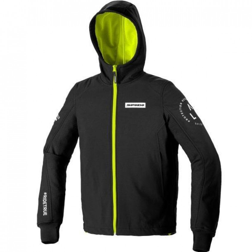 Мотокуртка Hoodie Armor EVO Black Yellow